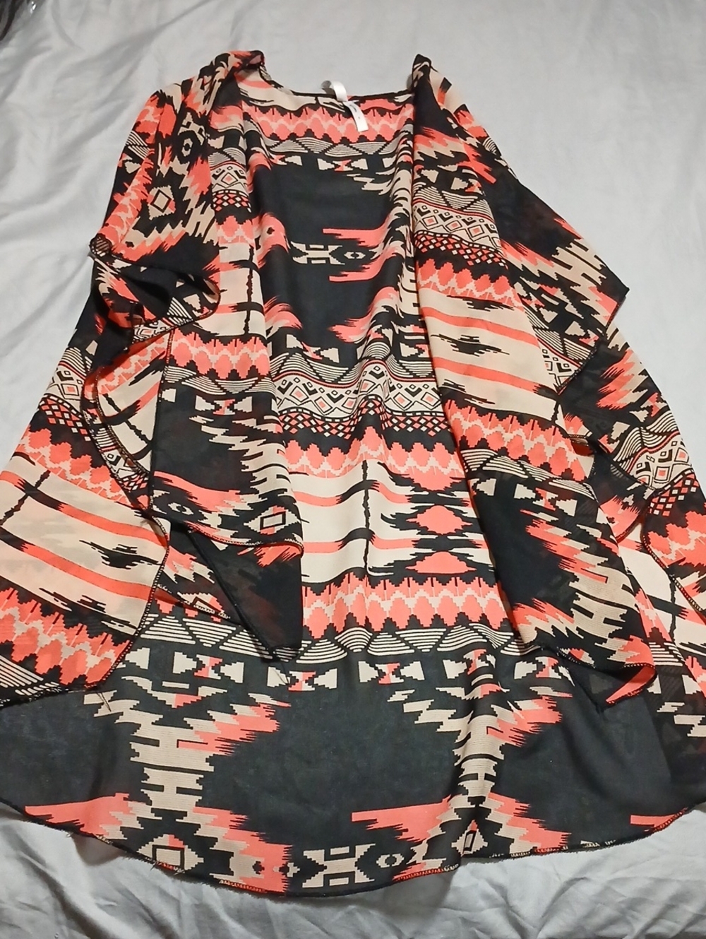 Live 4 Truth Coral, Black & Cream Printed Women's Dress